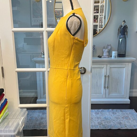 Union Made Yellow Sleeveless Cut Out Dress 8 - Picture 5 of 13
